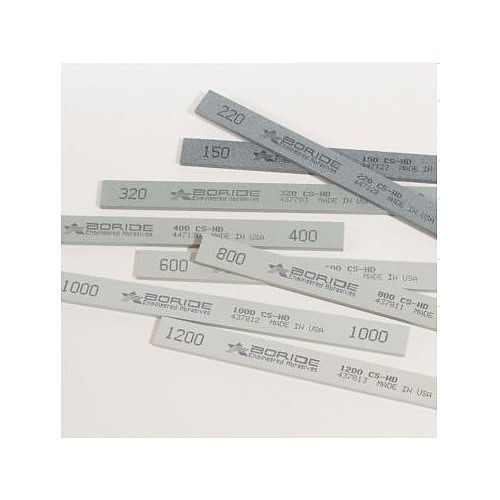 Boride Engineered Abrasives 036817 Polishing Stone, 6 in Overall Length, 1/8 in Overall Width, 600 Grit